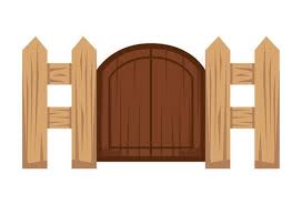 Ranch Gate Vector Art Icons And