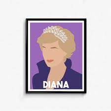 Princess Diana Minimalist Feminist Icon