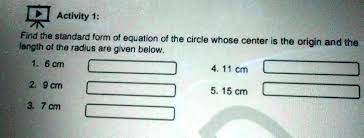 Find The Standard Form Of Equation Of