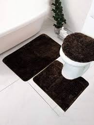3pcs Bathroom Carpet Set Super Soft