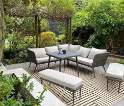 Outdoor Living Room With Rattan