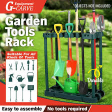 Rolling Garden Tools Storage Rack Long