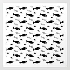 Fish Icon Seamless Pattern Wallpaper