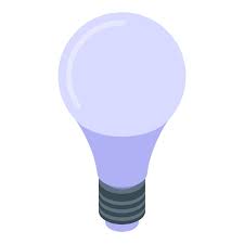 Glass Bulb Icon Isometric Vector Smart