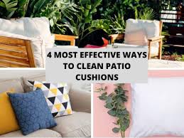 Clean Patio Cushions