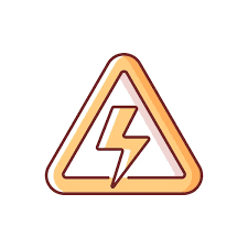 Power Outage Danger Label Electricity