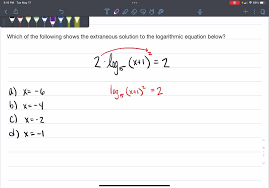 Logarithmic Equation Below