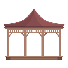 Wedding Pergola Icon Cartoon Vector