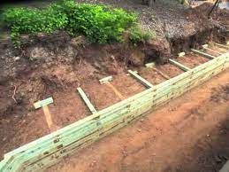 Wood Tie Retaining Wall Structural