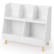 Toy Organizer Wooden Storage Bookcase