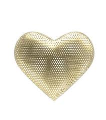 Metal Heart Icon Isolated