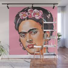 Frida Kahlo Feminist Icon Wall Mural