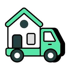 Modern Design Icon Of Moving Home