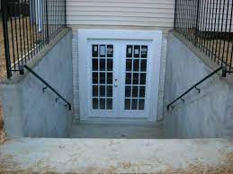 Walkout Basement French Door Before