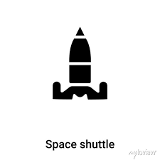 Space Shuttle Icon Vector Isolated On