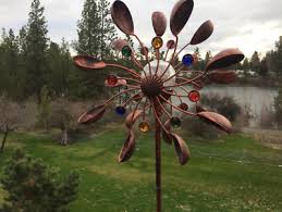 Large Metal Wind Spinner Solar Garden