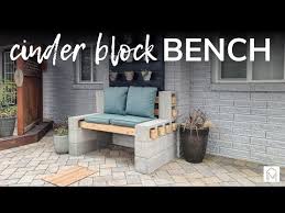 Easy Diy Concrete Block Bench For