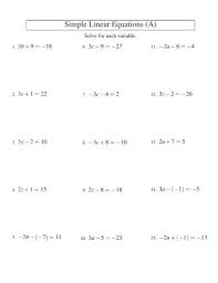 Linear Equations Examples Format
