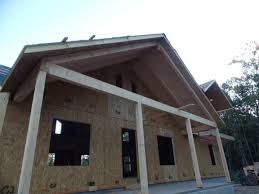 custom post and beam porch under