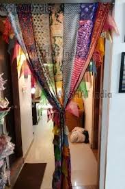 Indian Curtain Saree Silk Curtain Sari