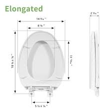 Fbj I1211s Quiet Close Plastic Oval Toilet Seat Easy To Install Clean Elongated