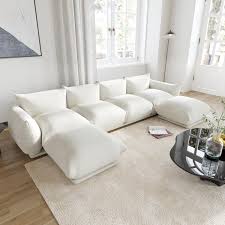 U Shaped Sectional Sofa With Ottoman