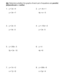 The Graphs Of Each Pair Of Equations