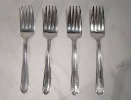 Silver Plated Salad Forks 1931