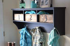 Entryway Bench And Storage Shelf With