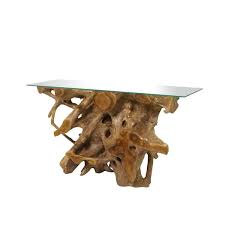 Tree Stump Console Table