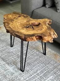 Coffee Table Small Live Edge Handmade