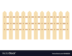 Garden Fence Wooden Plank Barrier Color