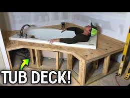 Building A Tub Deck From The Ground Up