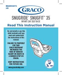 Graco Snugride Snugfit 35 User Manual