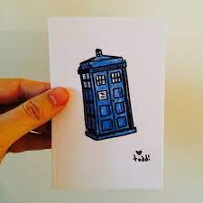 Tardis Doctor Who Art Print 4 X 6