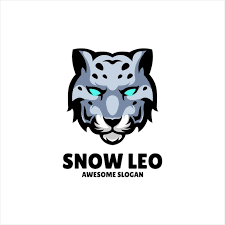 Snow Leopard Mascot Ilration Logo