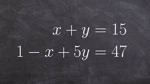 Word Problem Of A System Of Equations