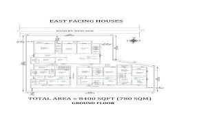 3bhk East Facing Apartment House Plan