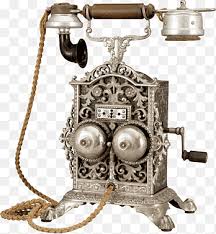 Vintage Brown Rotary Telephone