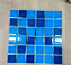 Sky Blue Glass Mosaic Tiles
