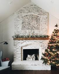 Whitewashed Fireplace Designs