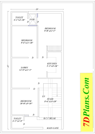 House Plan Of Plot Size 20 X45 20 Feet