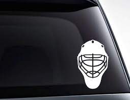 Hockey Goalie Mask Vinyl Decal Sticker