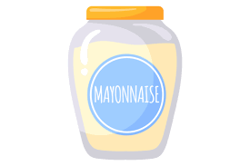 Mayonaise Glass Jar Cartoon Icon Food