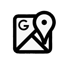 White Google Maps Icon App Icon App