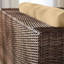 4 Piece Brown Wicker Outdoor Patio