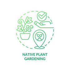 Native Plant Gardening Green Gradient