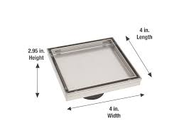 4 In Tile Insquare 2 In Shower Drain