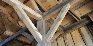 how to stain rough unfinished wood beams