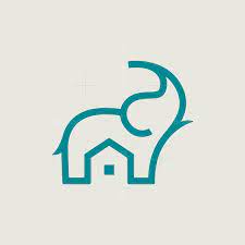 Home Logo House Logo Design Elephant Icon